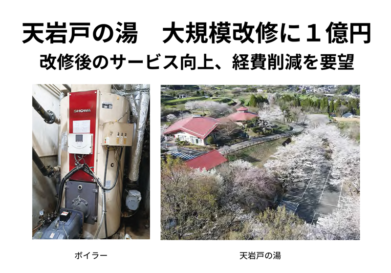 天岩戸の湯改修工事に１億788万円